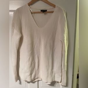 Rachel Zoe Cream V-neck Sweater